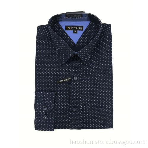 Kundenspezifische Farbe Standard Kragen Dark Leisure Shirts